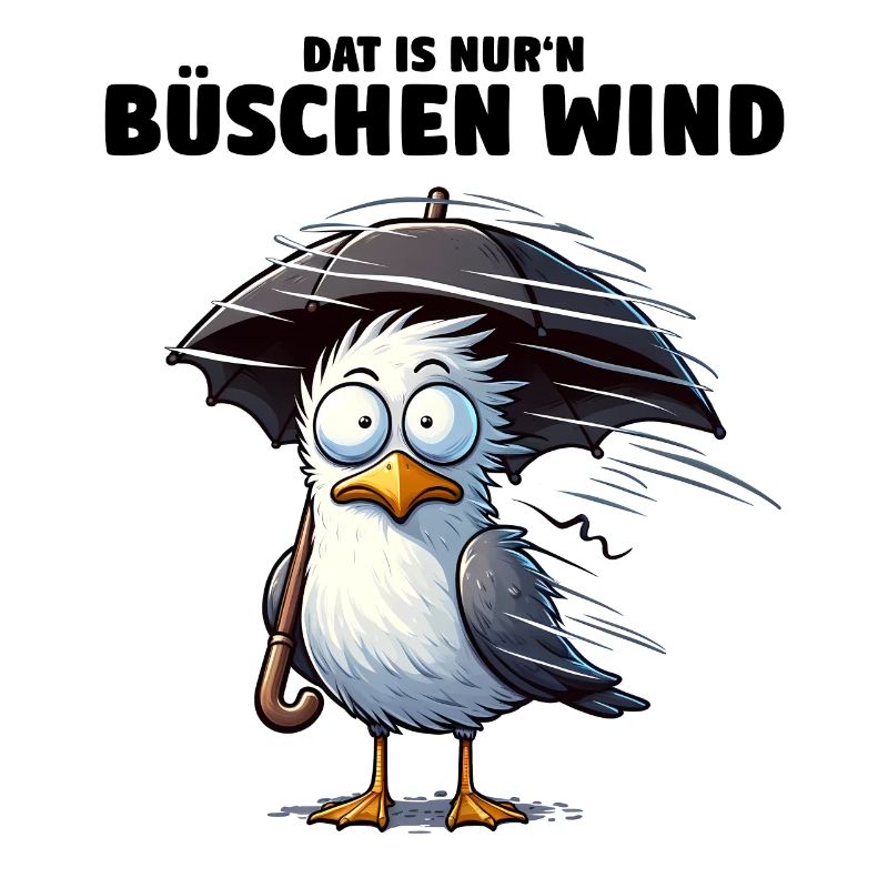 Möwe Sturm Schietwetter, Dat is nur'n büschen Wind
