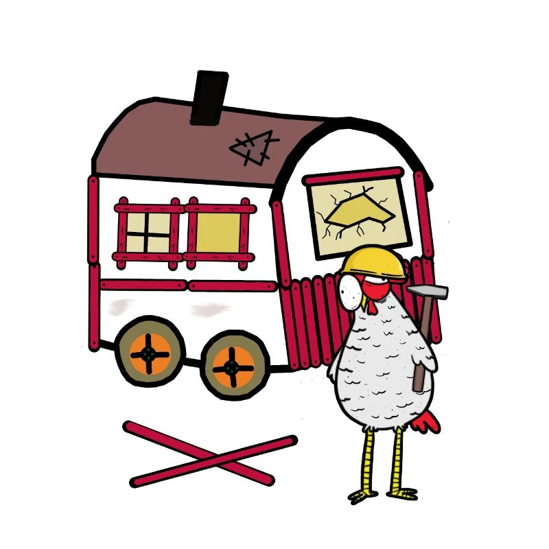 Construction Trailer Craftsman Chicken Tool Timyhaus