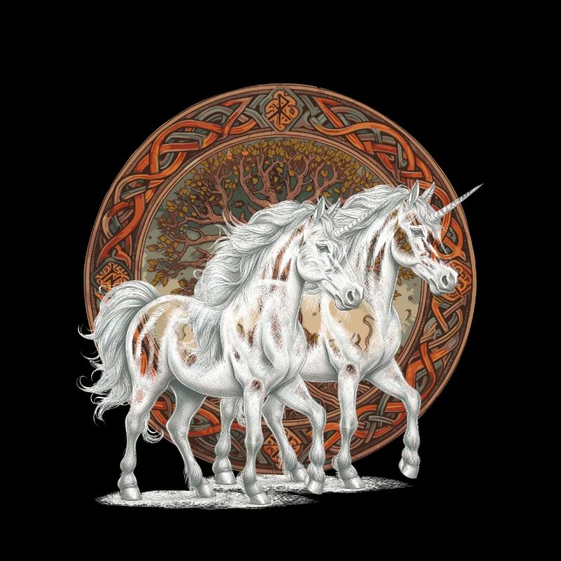 Einhörner Einhorn Fabeltiere Märchenfigur Pferde