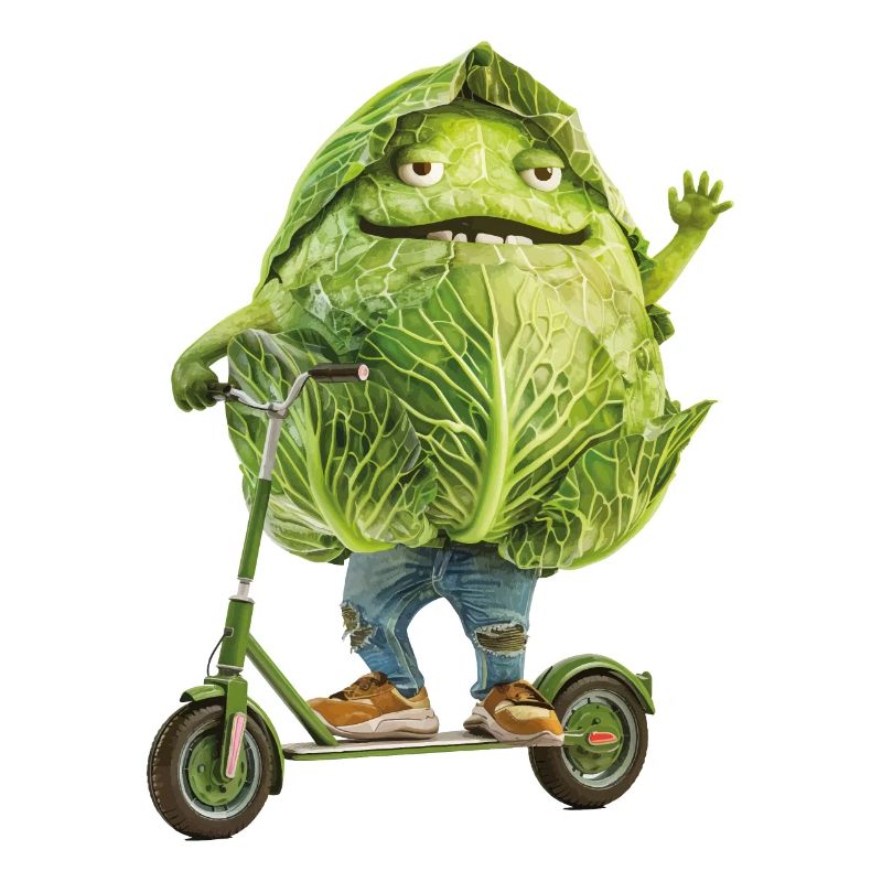 Cabbage Scooter