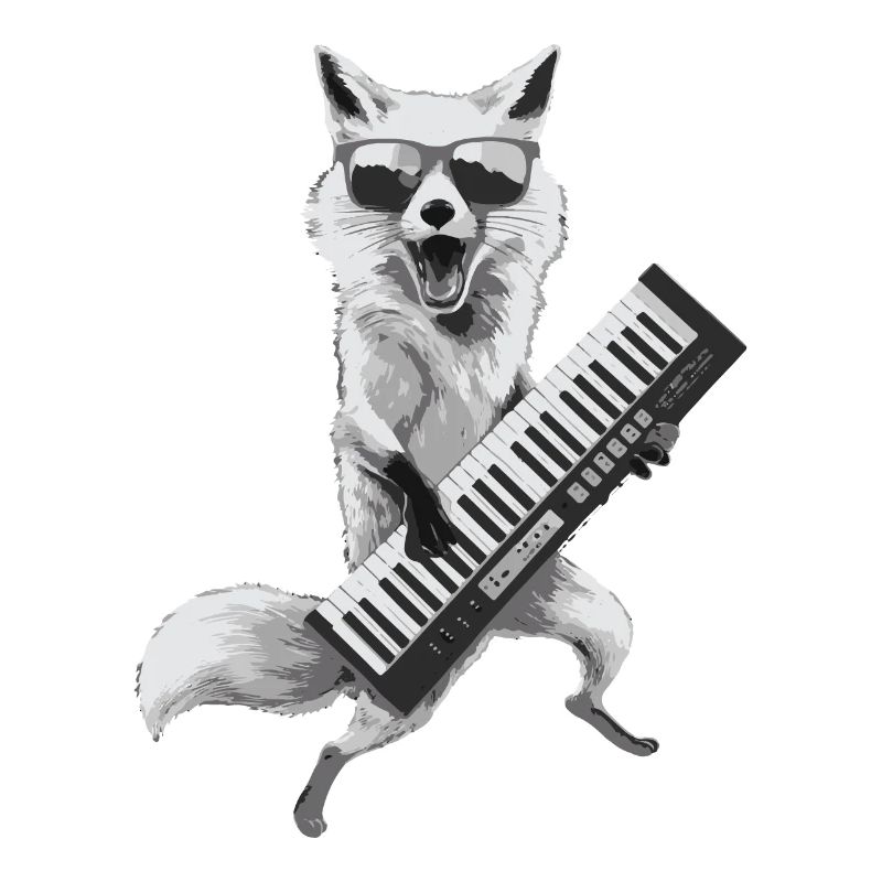Fox Keytar Keyboard Gift