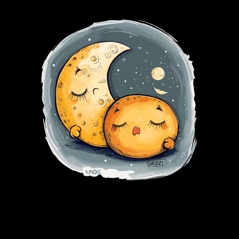 Sleepy Cookie and Moon
