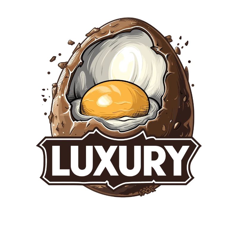 Cream chocolate egg is pure luxury
