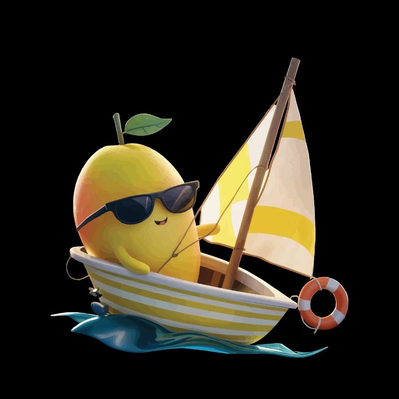 Obst Mango Bootfahren Geschenk