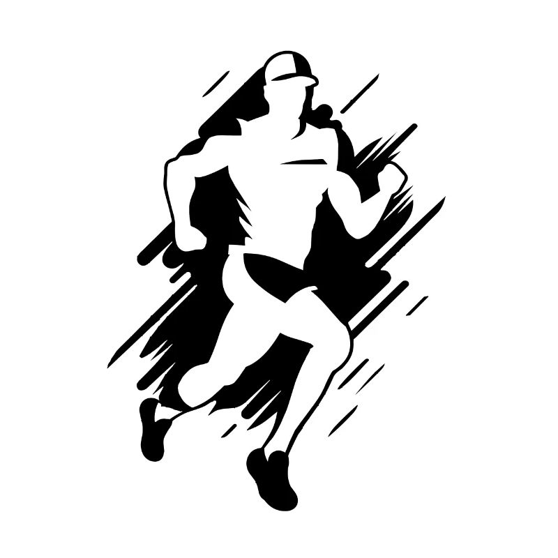 Dessin de garçon marathon