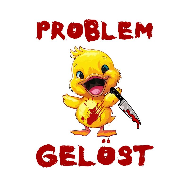 Problem gelöst - Ente mit Messer Halloween