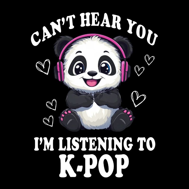 Mignon Panda K-Pop Kpop Corée Musique