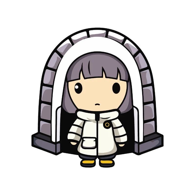 Winter Eskimo Igloo Comic