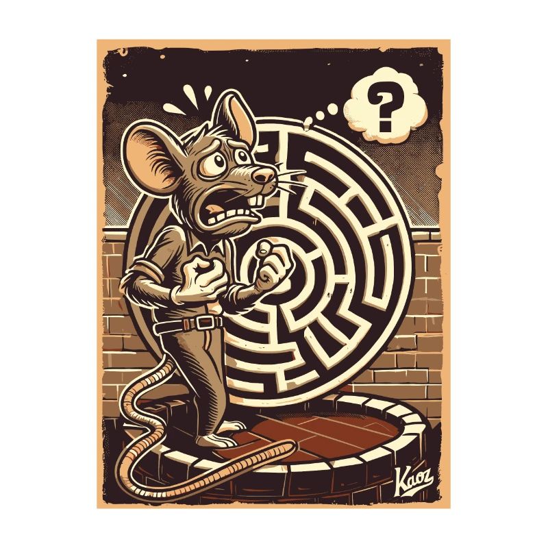 Pas d’issue, un labyrinthe et un rat perplexe