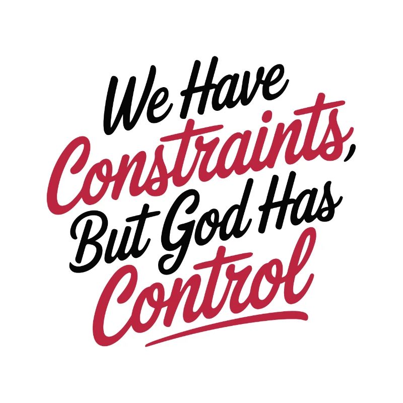 WE HAVE CONSTRAINTS, BUT GOD HAS CONTROL