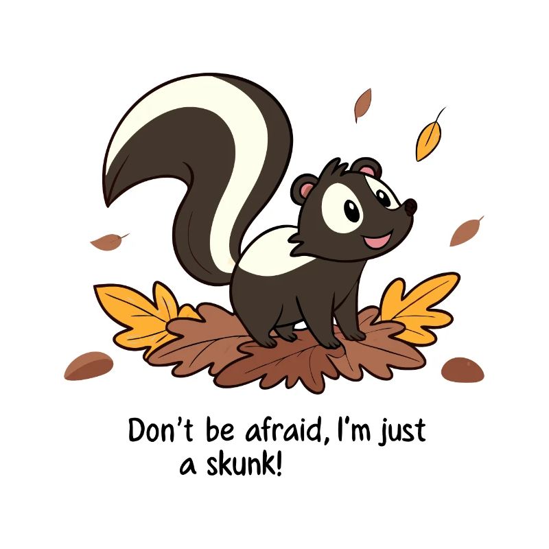 DON'T BE AFRAID I M JUST A SKUNK