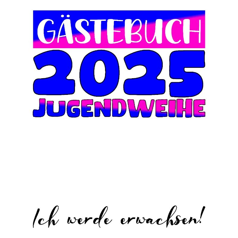 Jugendweihe 2025 Gästebuch Geschenk Mädchen Jungen