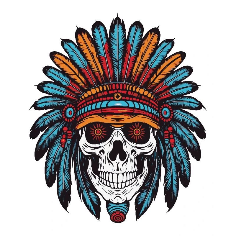 Apache Indian Chief Skull