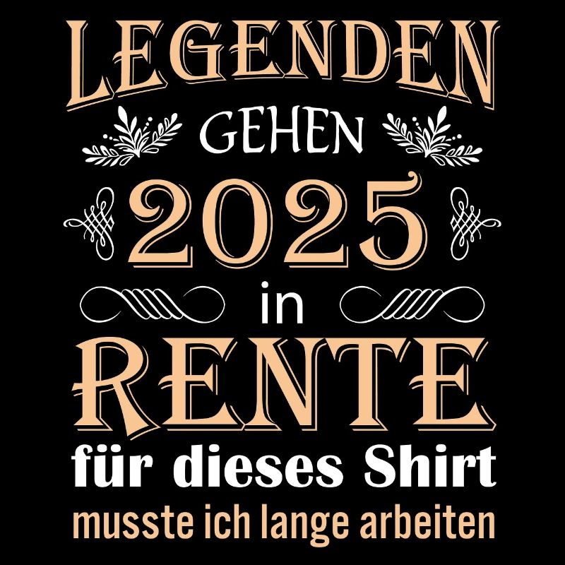 Rente 2025 Ruhestand Geschenk Idee