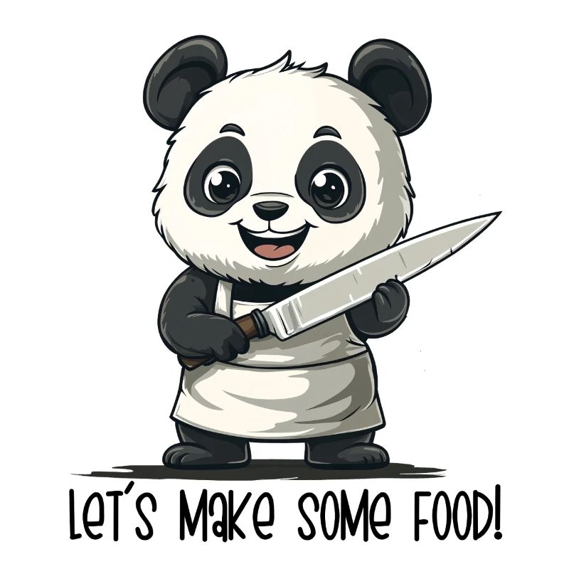 Préparons de la nourriture – Dessin animé de Panda Chef