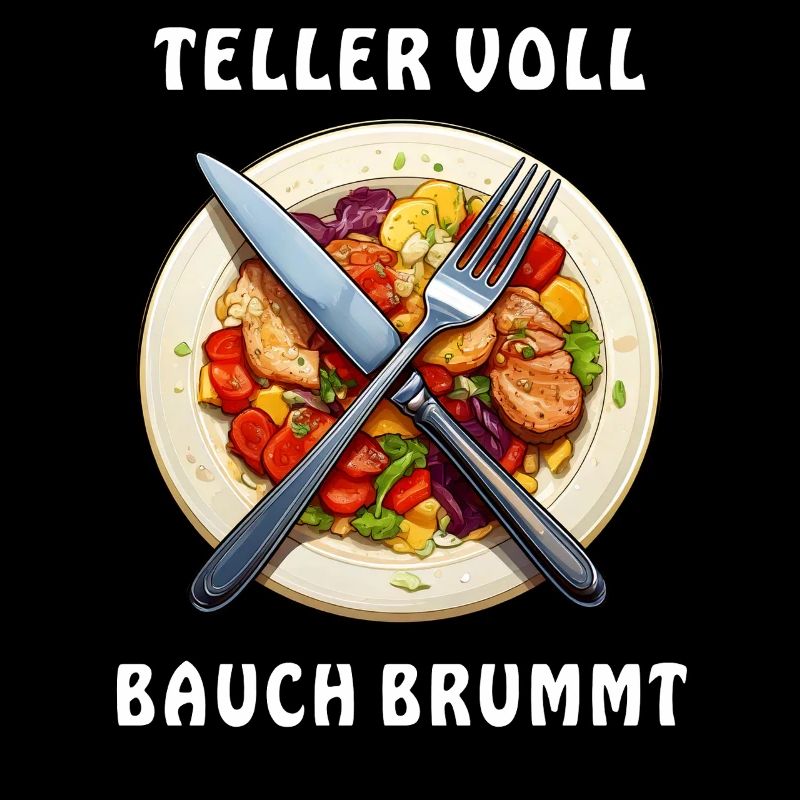 Dinner plate PLATE FULL BELLY BUZZES