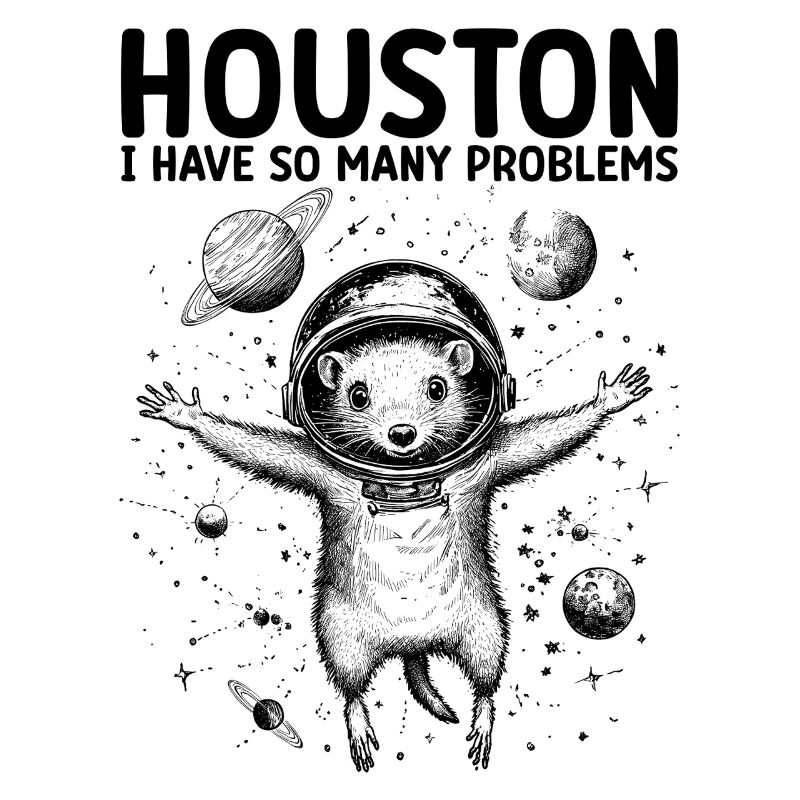 Houston I Have So Many Problems Opossum Universe