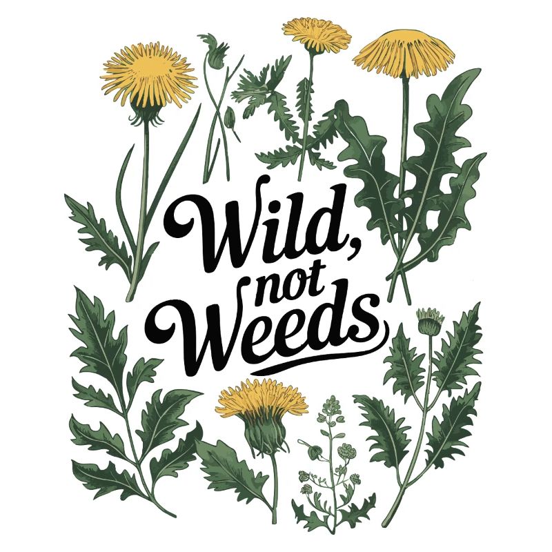 Wild, kein Unkraut - Dandelion Botanical Design