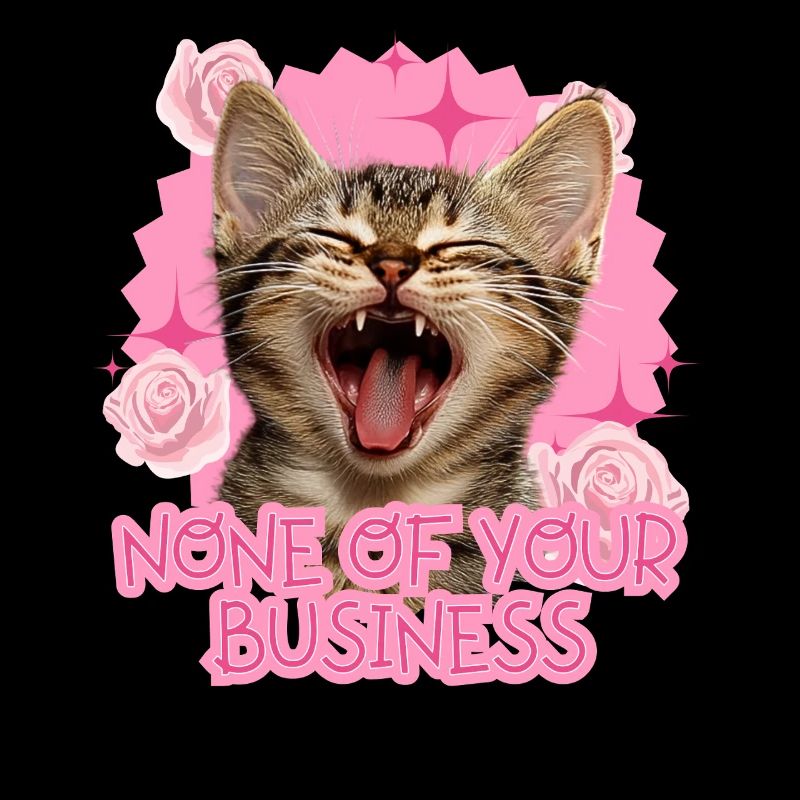Chat avec un dicton effronté : Blague pour les fans de chats