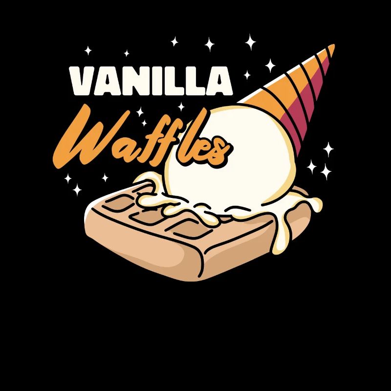 Vanilla Waffles Syrup Breakfast Waffles
