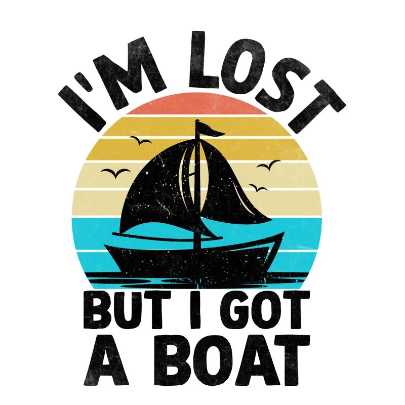 Ich bin verloren, aber ich habe ein Boot Paddelboot