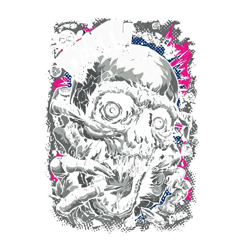 DEATH Skull Comic – Conception graphique d’horreur