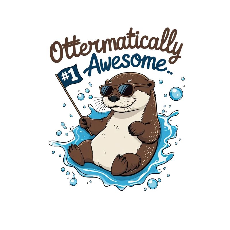 Süßer Otter für Kinder – Lustiges Geburtstagsdesig