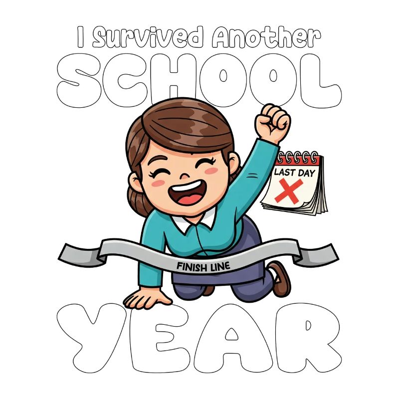 I SURVIVED ANOTHER SCHOOL YEAR - TEACHER GIFT