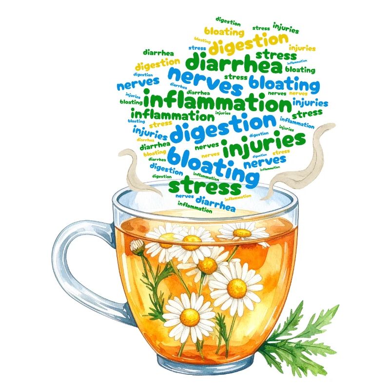 Chamomile tea for stress