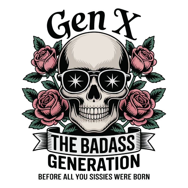 Gen X Badass Generation Before Born Jeu de mots