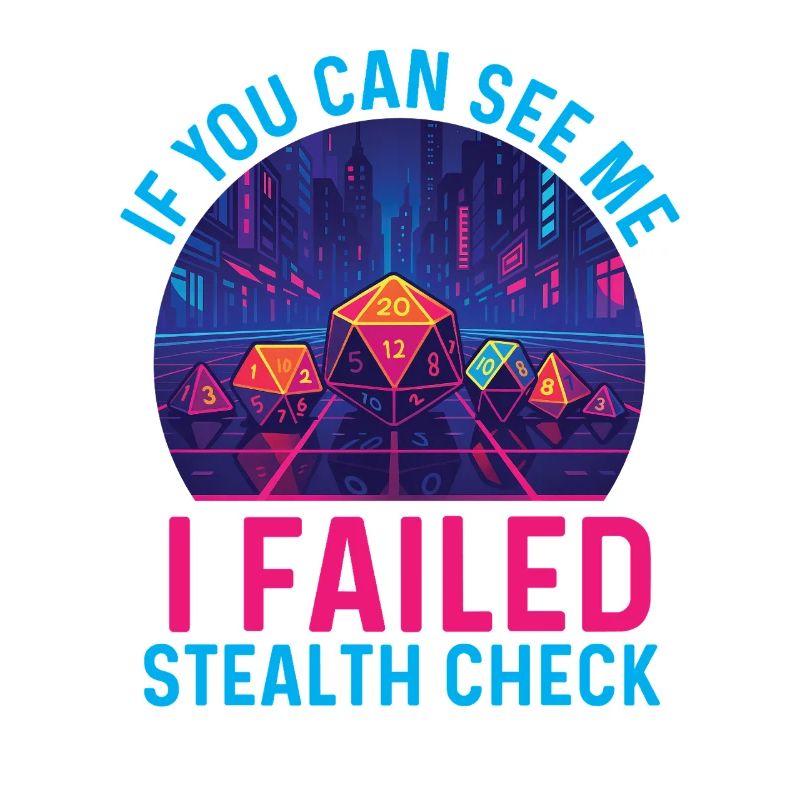 Échec Stealth Check Drôle RPG Joueur de table