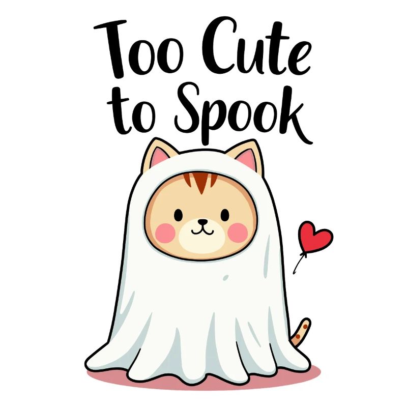 Trop mignon pour effrayer Chat mignon Graphique