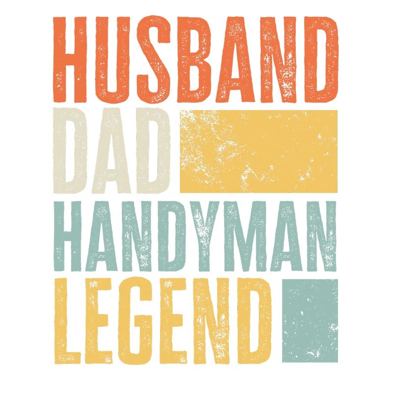 Husband Dad Handyman Legend Retro Handwerker