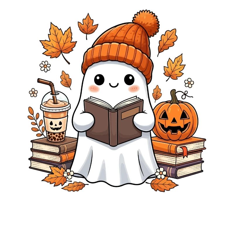 Fantôme de récolte d’automne avec citrouille