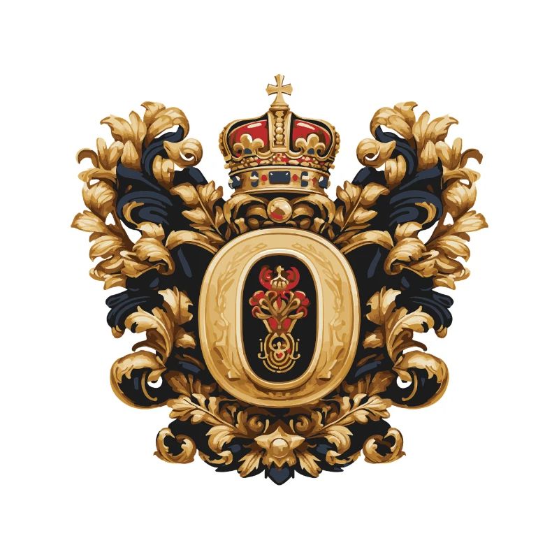O Letter Name Crown