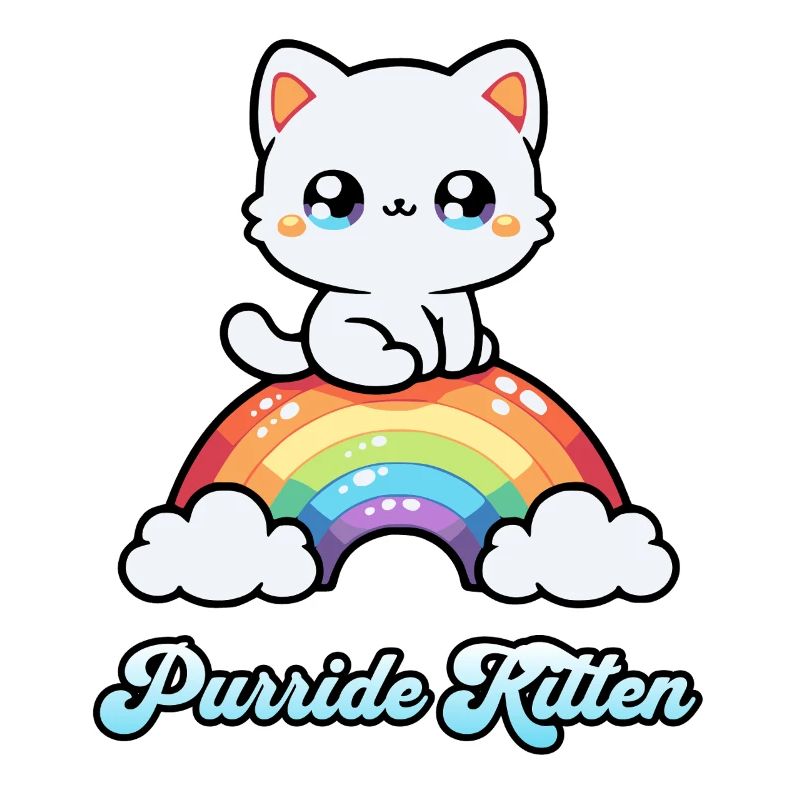 Purride Kitten - Mignon Rainbow Pride Chat lgbt