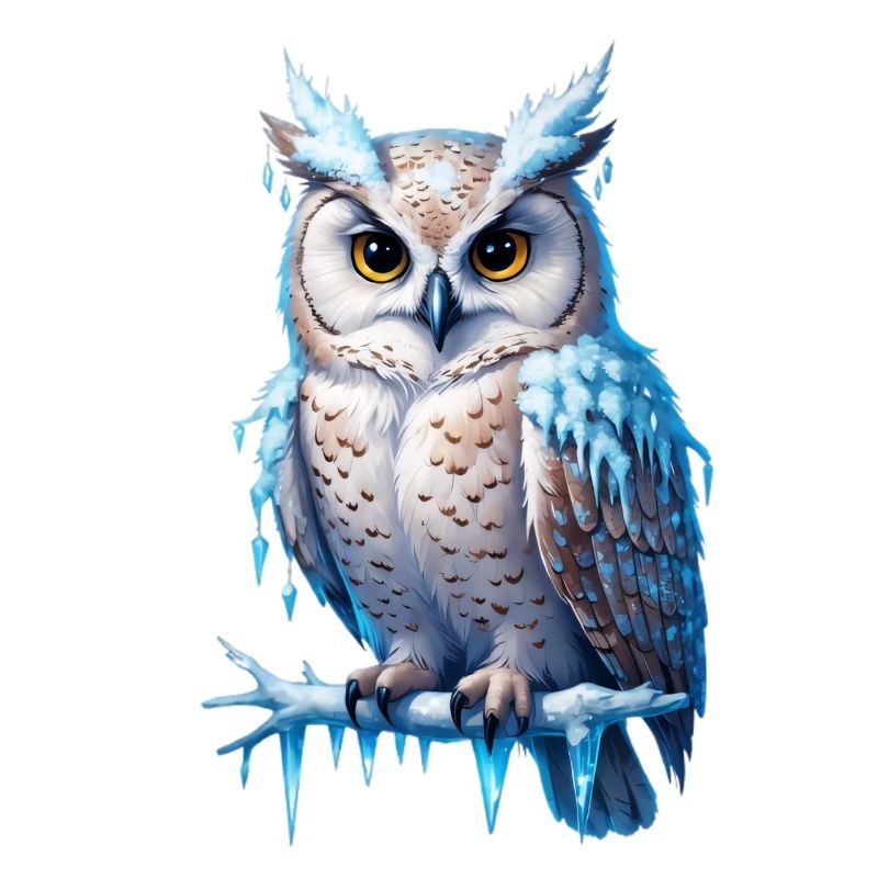 Frostige Eulenmajestät