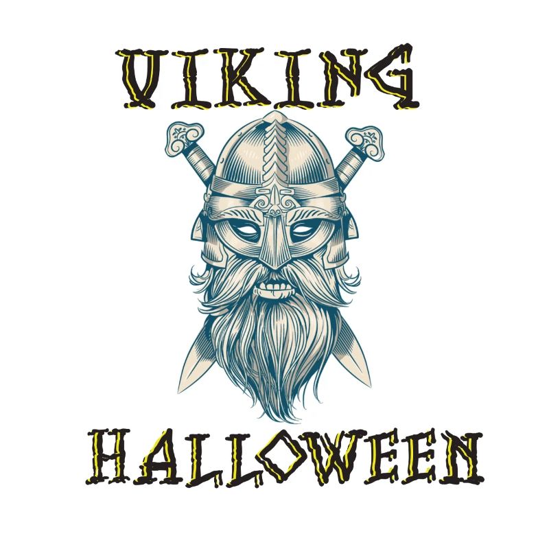 Conception de crâne d’Halloween Viking