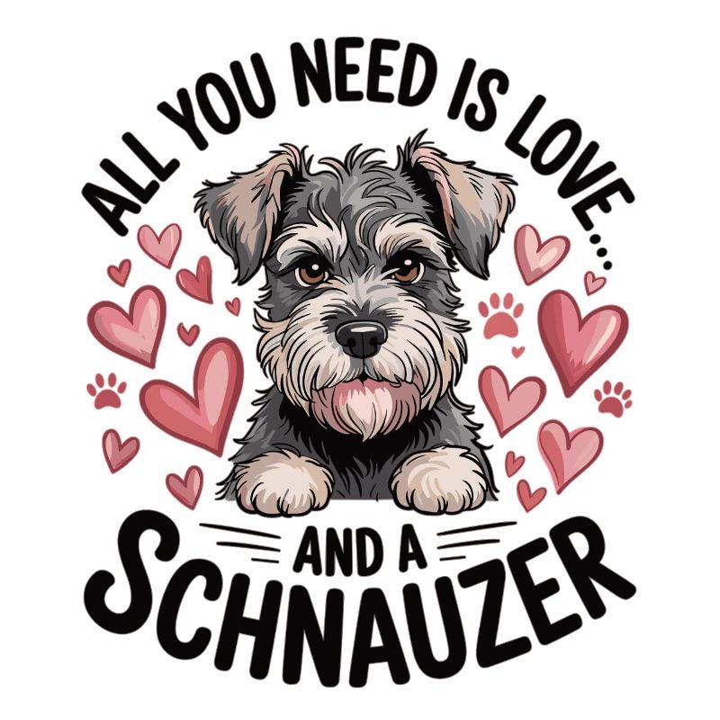 Mignon chien schnauzer