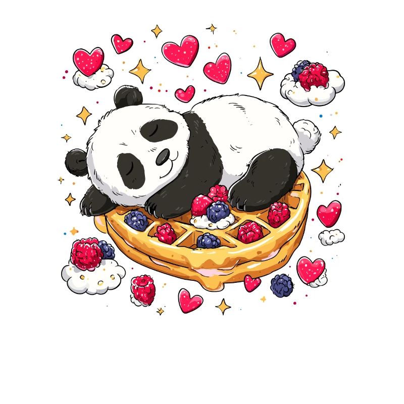 Panda auf Waffelträumen