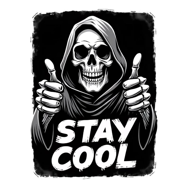Stay Cool Grim Reaper Skull