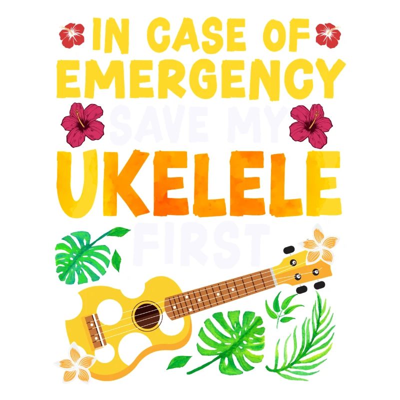 Hawaiian Ukulele Uke In Case Of
