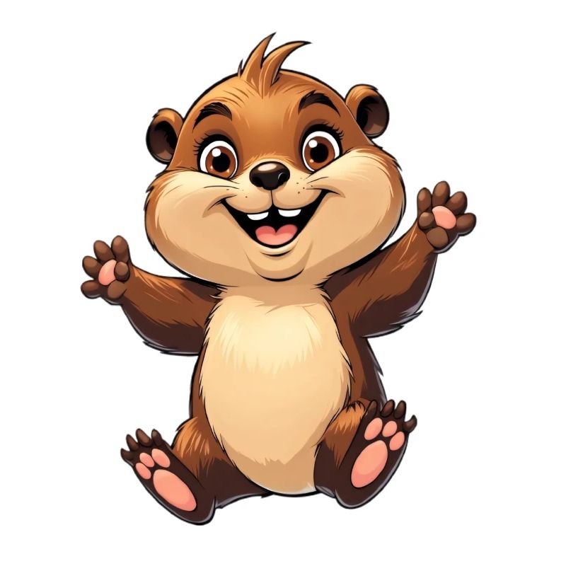 Fröhliches Eichhörnchen Design