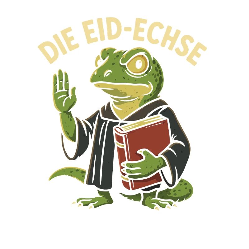 Die Eid-Echse als lustiger Justiz-Gag