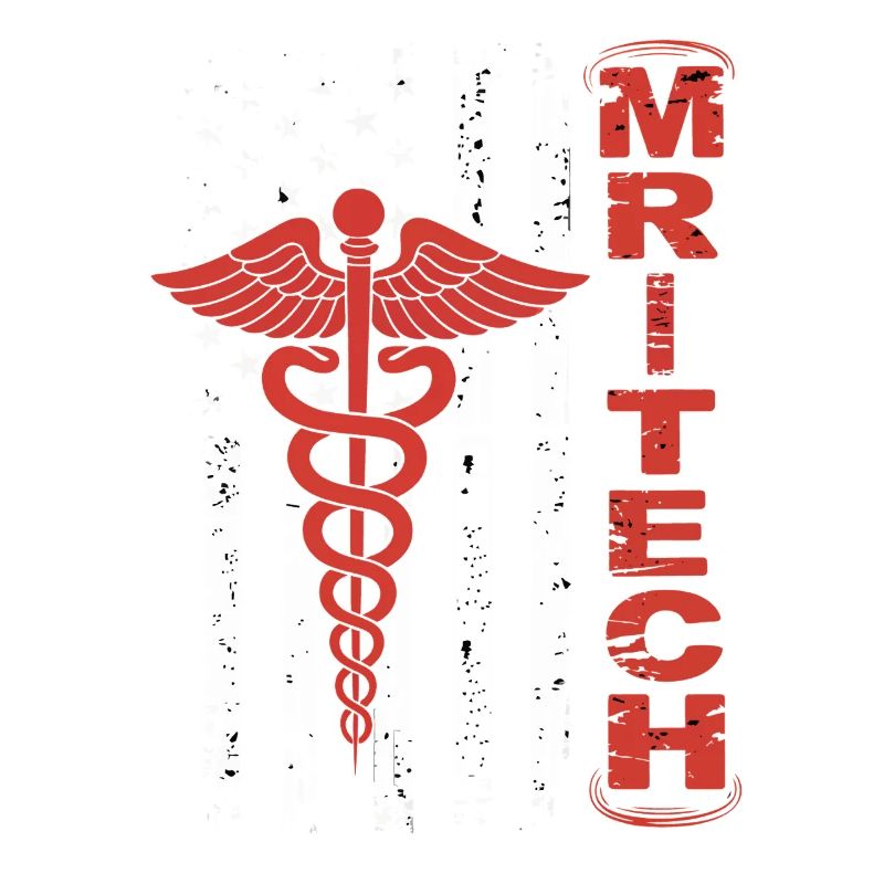 Red MedTech Caduceus Flag