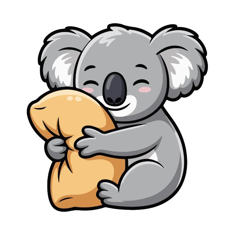 Cuddle chew koala with pillow