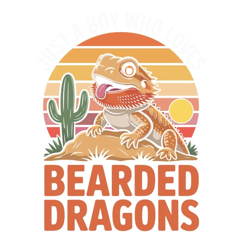 Bearded Dragon Sunset Love