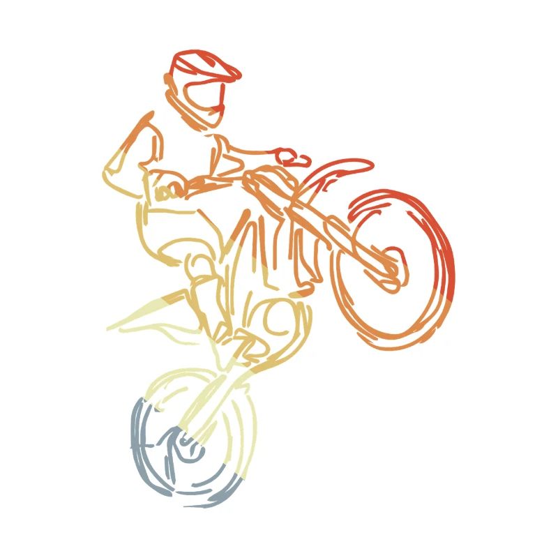 Dessin de pilotes de motocross