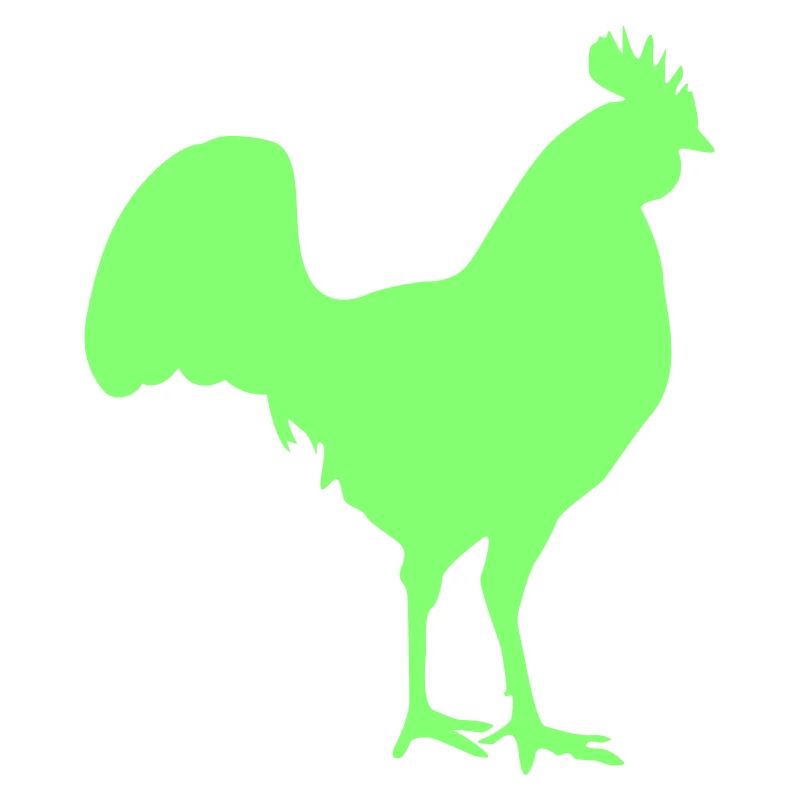 Silhouette du coq Hahn