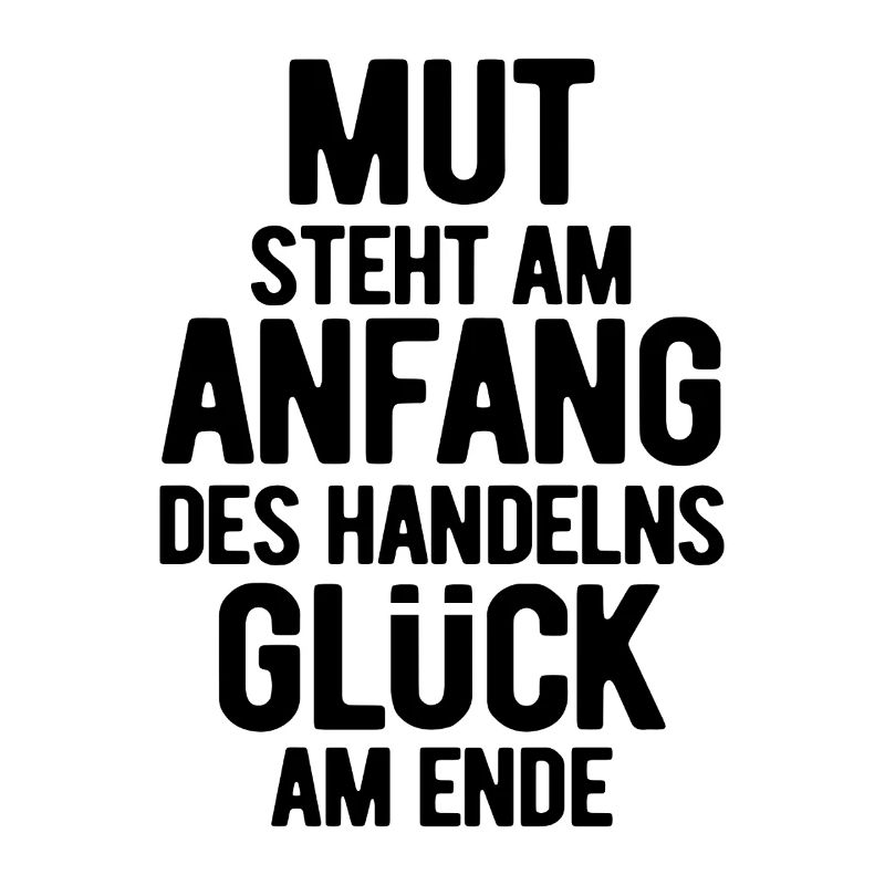 Courage is at the beginning - Motivation - Resolutions